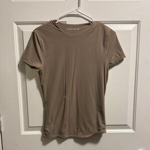 Abercrombie & Fitch Tan Short Sleeve Tee